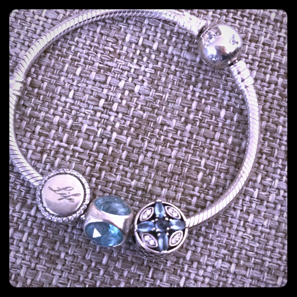 Pandora Disney Mickey bracelet and charms